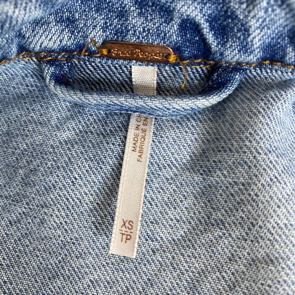 Free People Heritage Denim Shirt Jacket S/P - Picture 6 of 9
